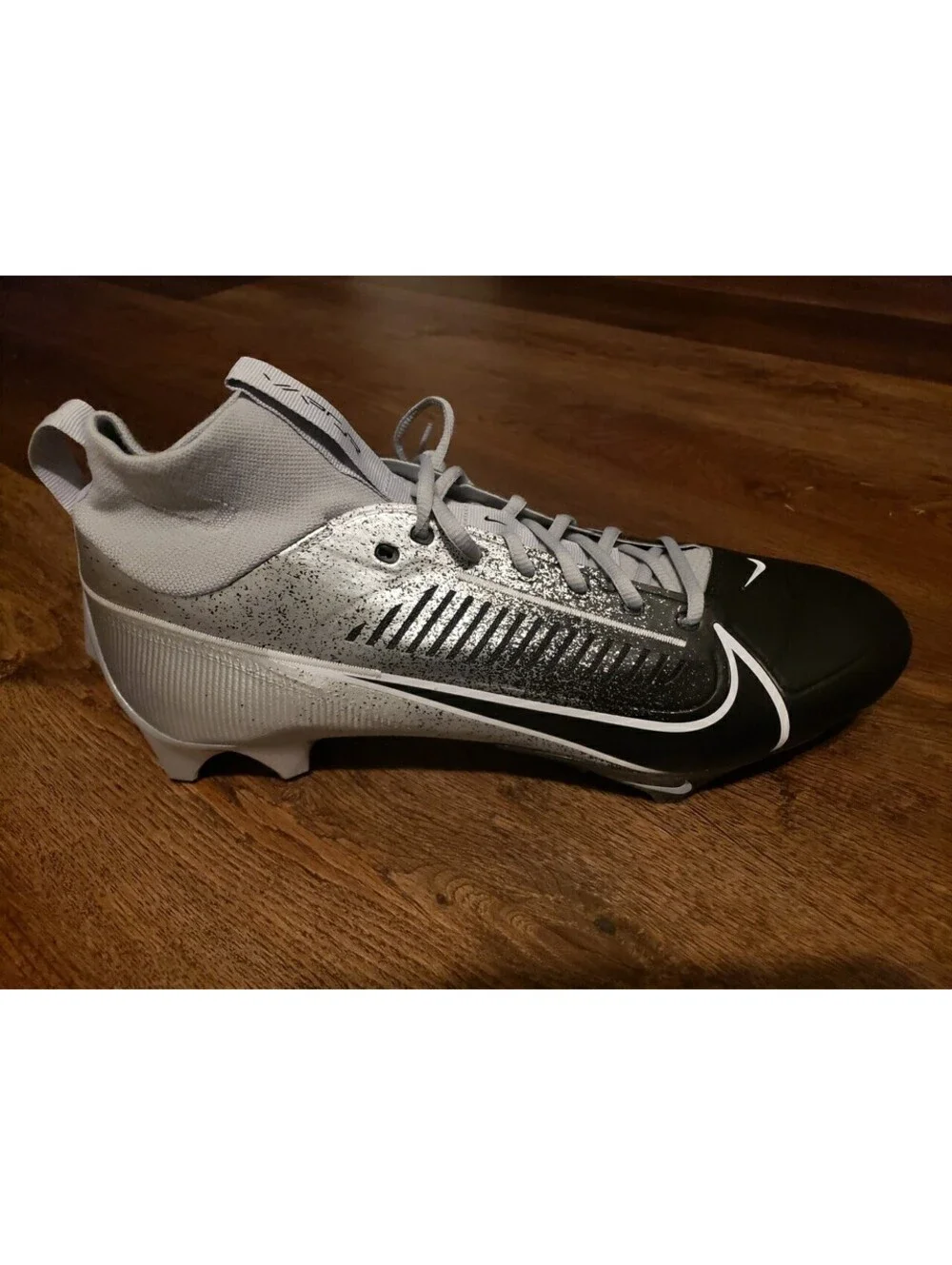 Size 16 Nike Vapor Edge Pro 360 2 Silver Black Football Cleats HF3454-003 Men's